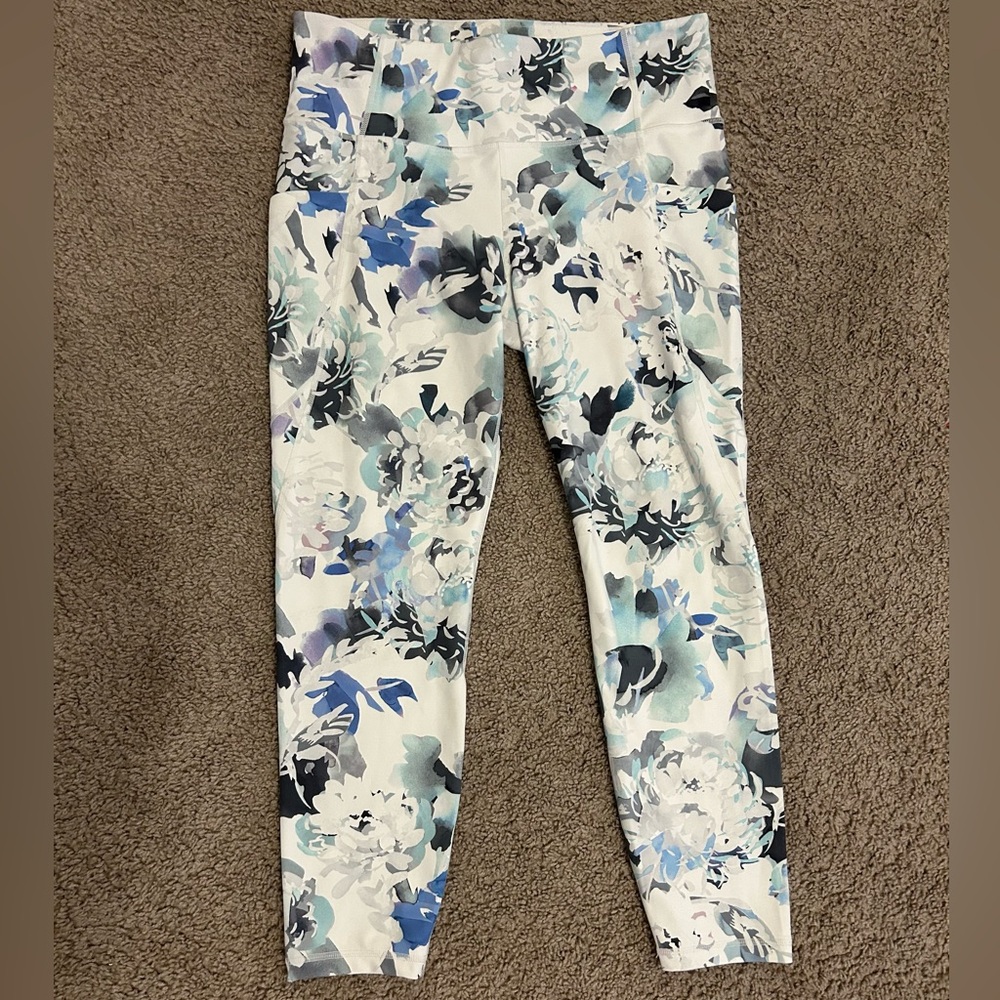 Athleta Floral Print Leggings